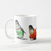 Penguins in Sweaters Coffee Mugs