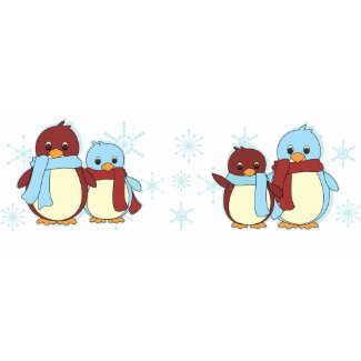 Penguins in the snow zazzle_mug