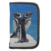 Penguins in the Snow Rickshaw Folio Planner