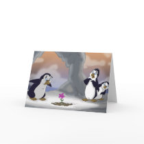 Penguins in the Spring cards