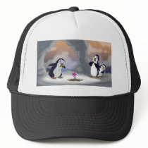 Penguins in the Spring Trucker Hats