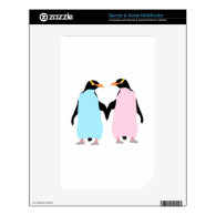 Penguins  ,  Love birds Decals For The NOOK Color