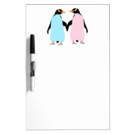 Penguins  ,  Love birds Dry-Erase Board