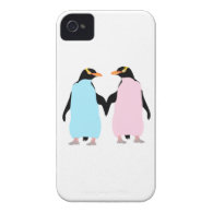 Penguins  ,  Love birds iPhone 4 Case-Mate Case