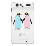 Penguins  ,  Love birds Motorola Droid RAZR Cases