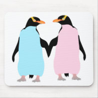 Penguins  ,  Love birds Mousepads