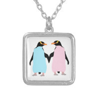 Penguins  ,  Love birds Necklace