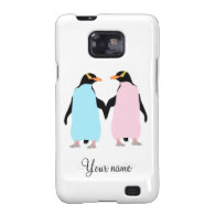 Penguins  ,  Love birds Samsung Galaxy S2 Cases