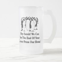 Penguins Message To Sarah Palin Coffee Mug