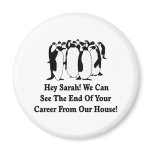 Penguins Message To Sarah Palin magnets