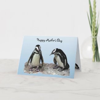 Penguins Mother's Day zazzle_card