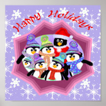 Penguins Print on Canvas