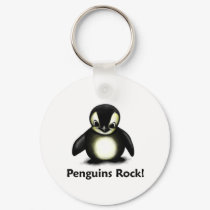 Penguins Rock! keychains