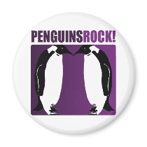 Penguins Rock! Fridge Magnet