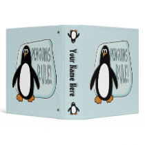 Penguins Rule Binder (Customizable)