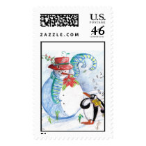 Penguin's Serenade postage by bulgan_lumini Penguin's Serenade postage