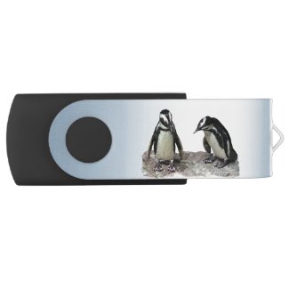 Penguins Swivel USB 2.0 Flash Drive