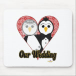 Penguins Wedding Lace Heart Our Wedding