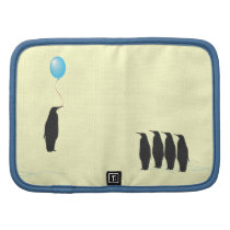 Penguins with balloon folio planner planners