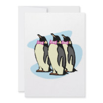 penguins with bowties invitations