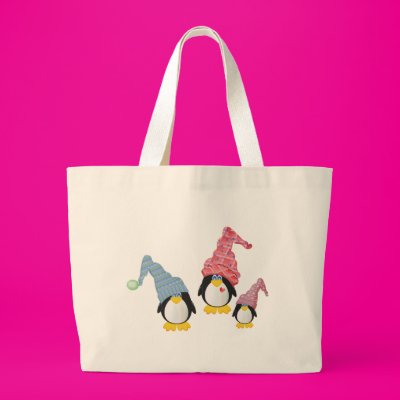Penguins With Hats Canvas Bag Zazzle_bag Penguins With Hats Canvas Bag Zazzle_bag