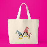 Penguins With Hats Canvas Bag