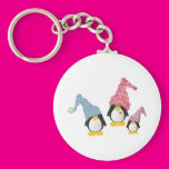 Penguins With Hats Keychains