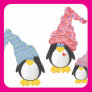 Penguins With Hats Square Sticker Penguins With Hats Square Sticker