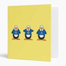 Penguins with Shirts Binders