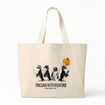 penguins with weapons bags