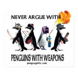 penguins with weapons