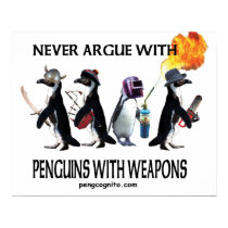 penguins with weapons posters by pengcognito penguins with weapons posters