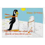 Pengy the penguin Birthday Card cards