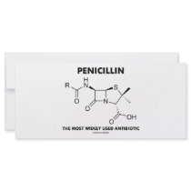 Penicillin Most Widely Used Antibiotic (Chemistry) Customized Rack Card