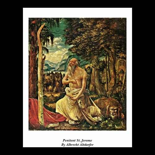 Penitent St. Jerome By Albrecht Altdorfer Print