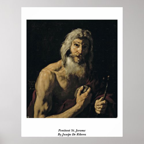 Penitent St. Jerome By Jusepe De Ribera Posters