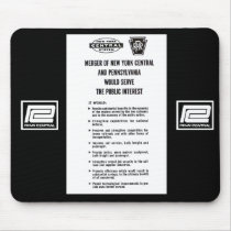 Penn Central Railroad Merger 1968 Mouse Pad