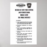 Penn Central Railroad Merger 1968 posters