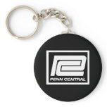 Penn Central Railway Company Logo Keychain