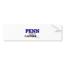 Penn powered by caffeine bumper stickers