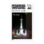 Penn Square at Night Postage Stamp