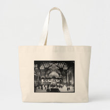 Penn Station NYC 1910 Magic Lantern Slide Bag