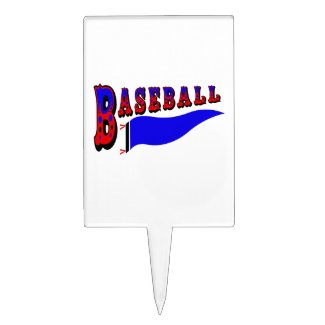 Pennant Baseball.png Cake Picks