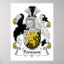 Pennant Family Crest Poster