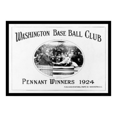Pennant Winners Baseball 1924 Print by lc_baseball