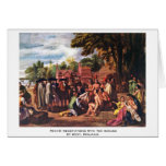 Penn'S Negotiations With The Indians Greeting Card