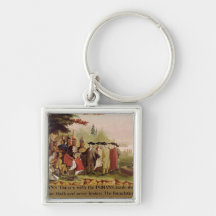 Penn's Treaty with the Indians in 1682, c.1840 Key Chains
