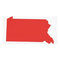 Pennsylvania -a RED state Custom Photo Card