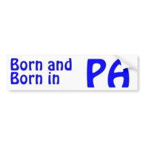 Pennsylvania Bred (Bumper) Sticker bumper stickers by TimeTrax Pennsylvania Bred (Bumper) Sticker bumper stickers