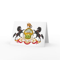 Pennsylvania Coat of Arms Greeting Card by FlagTshirts Pennsylvania Coat of Arms Greeting Card